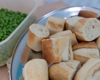 bread-and-peas-at-monkey-puzzle-enfield