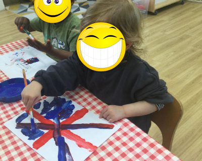 painitng-british-flags