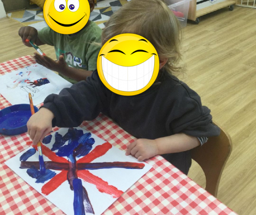 painitng-british-flags