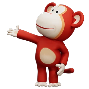 Marvin the Monkey pointing