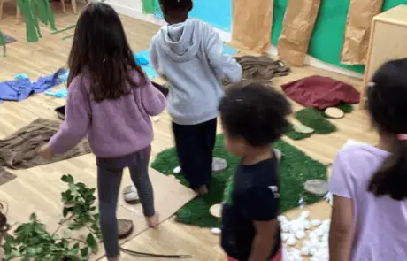 Vegetable planting activity at Monkey Puzzle Day Nursery Enfield with children engaging in outdoor learning.